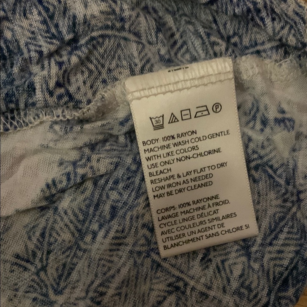 Blue Patterned Tank Top - Picture 5 of 5